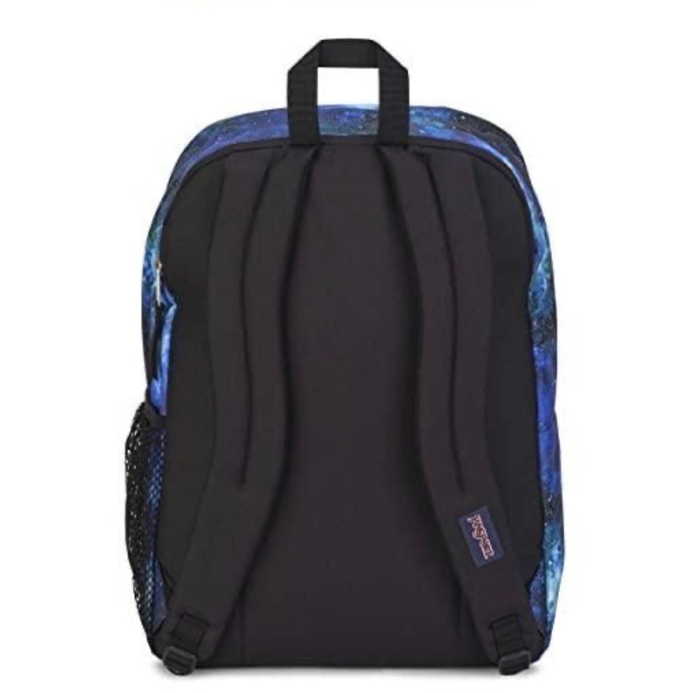 JanSport Big Student Backpack Deep Space Galaxy Print Laptop Bag Blue Purple - Picture 3 of 4